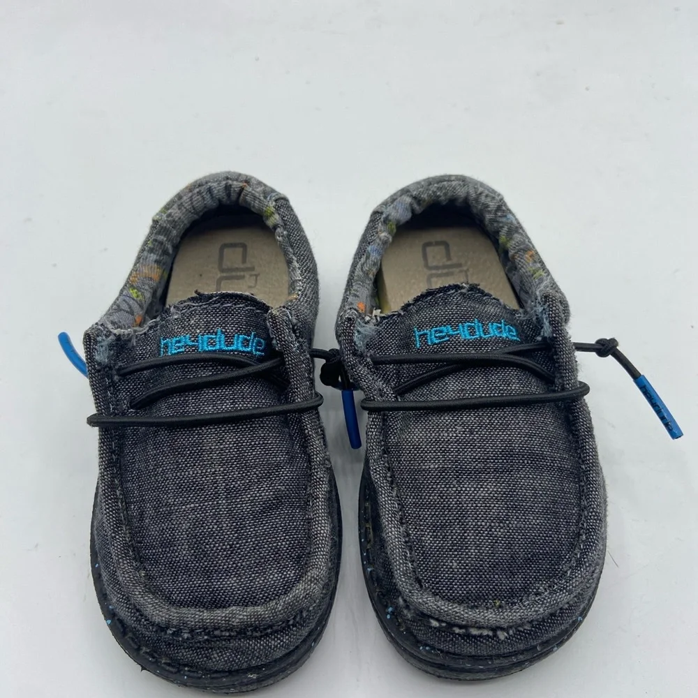 Hey Dude Gray Moccasin-Style Shoes with Cozy Lining